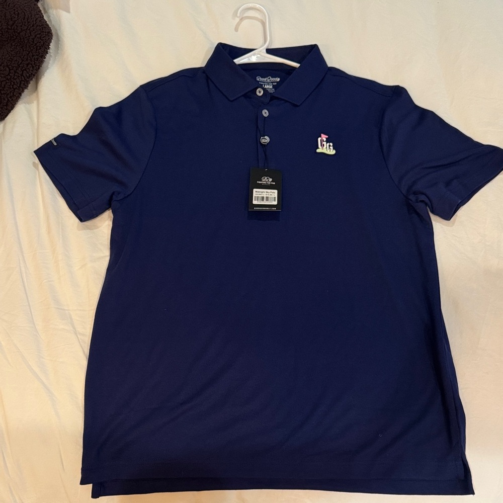 Navy Blue Good Good Polo